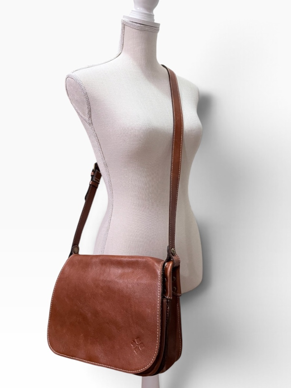 Patricia Nash Positano Flap Leather Crossbody Bag